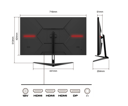 Monitor de PC para oficina | 31,5&quot; | 4K UHD | 60Hz