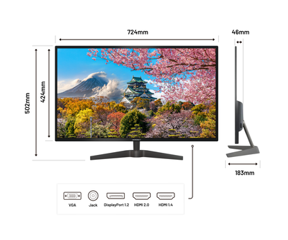 Monitor de PC para oficina | 32&quot; | WQHD | 60Hz
