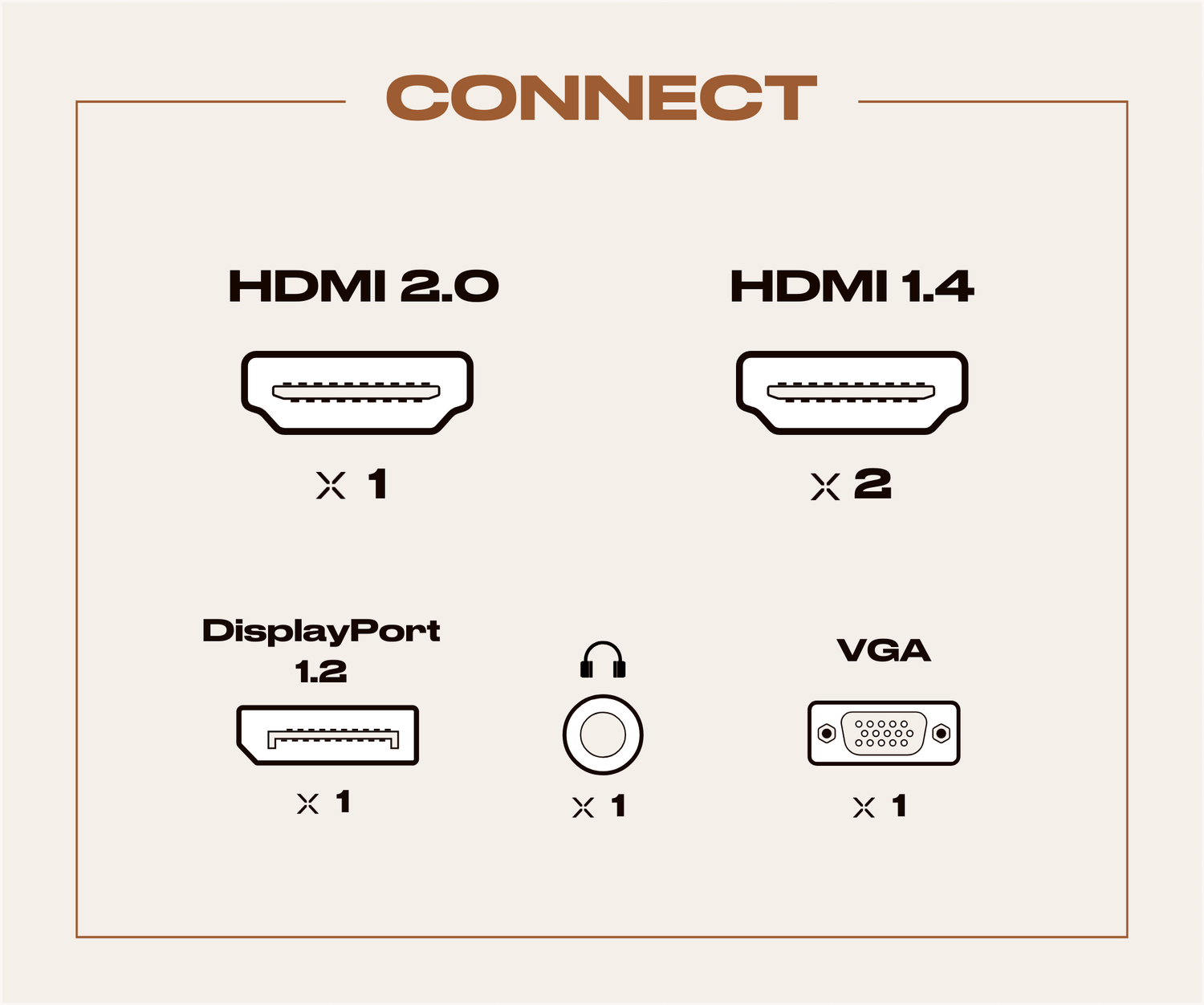 Monitor de PC para oficina | 32&quot; | 4K UHD | 60Hz