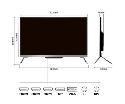 Monitor de PC para oficina | 32&quot; | 4K UHD | 60Hz