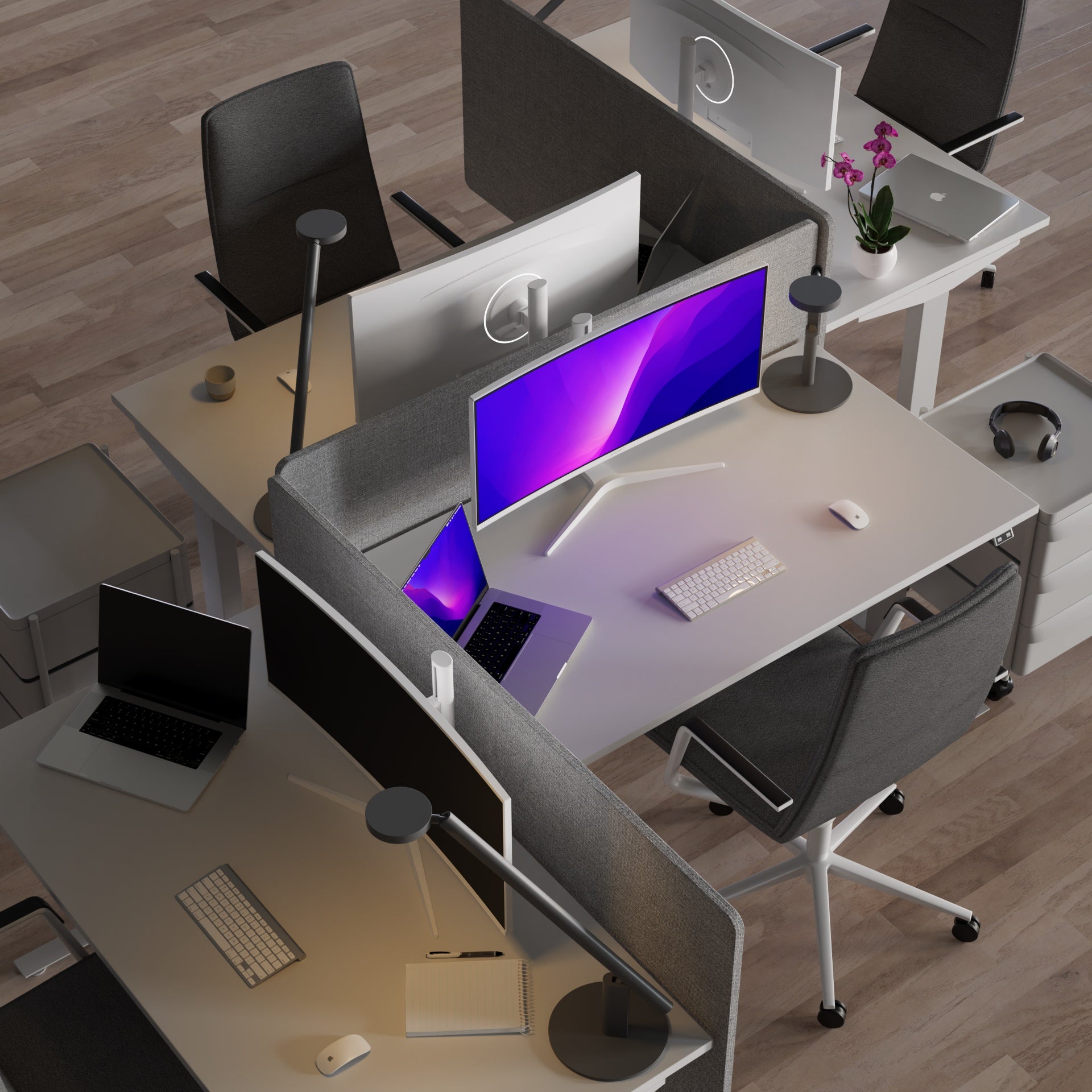 Monitor de PC curvo | 34&quot; | UWQHD | IPS | Blanco