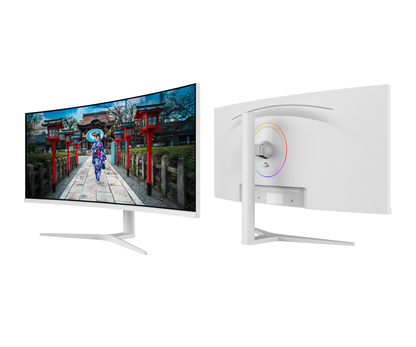 Monitor de PC curvo | 34&quot; | UWQHD | IPS | Blanco