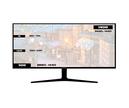 Monitor de PC curvo | 34&quot; | UWQHD | IPS | Blanco
