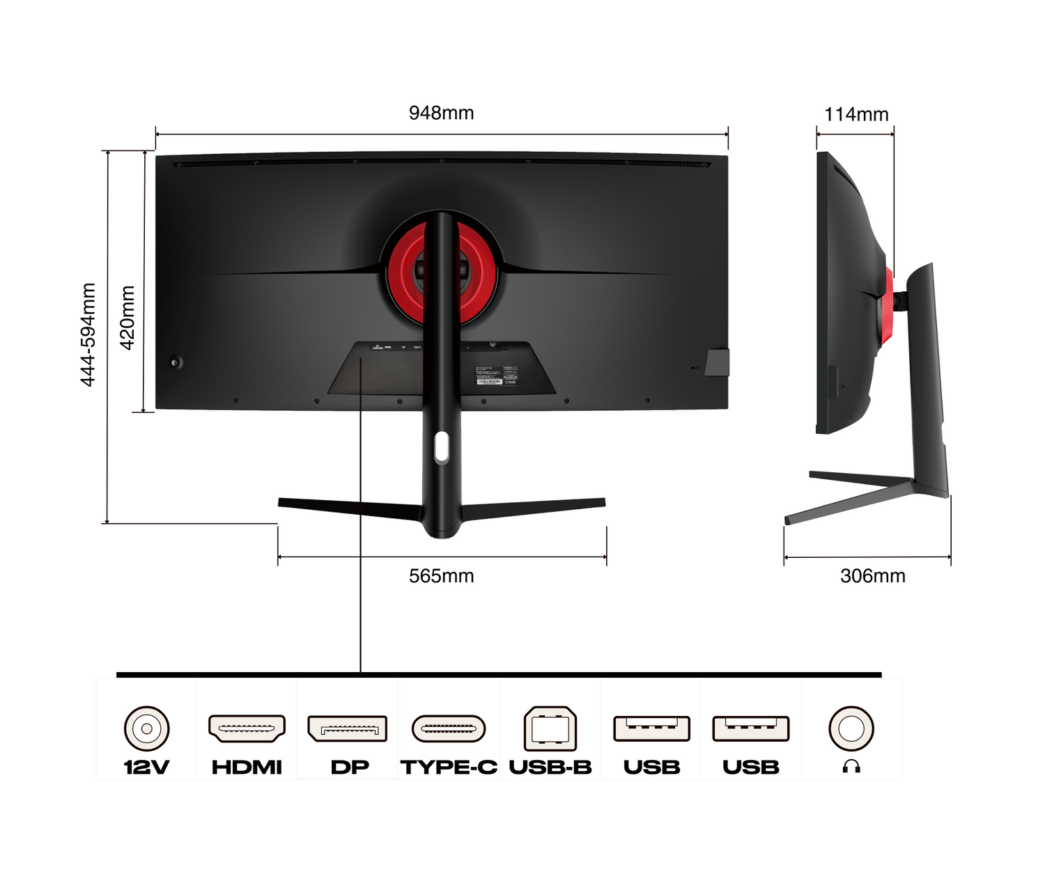 Monitor de PC curvo | 39,7&quot; | WUHD | IPS | USB-C (+ carga de 65W)