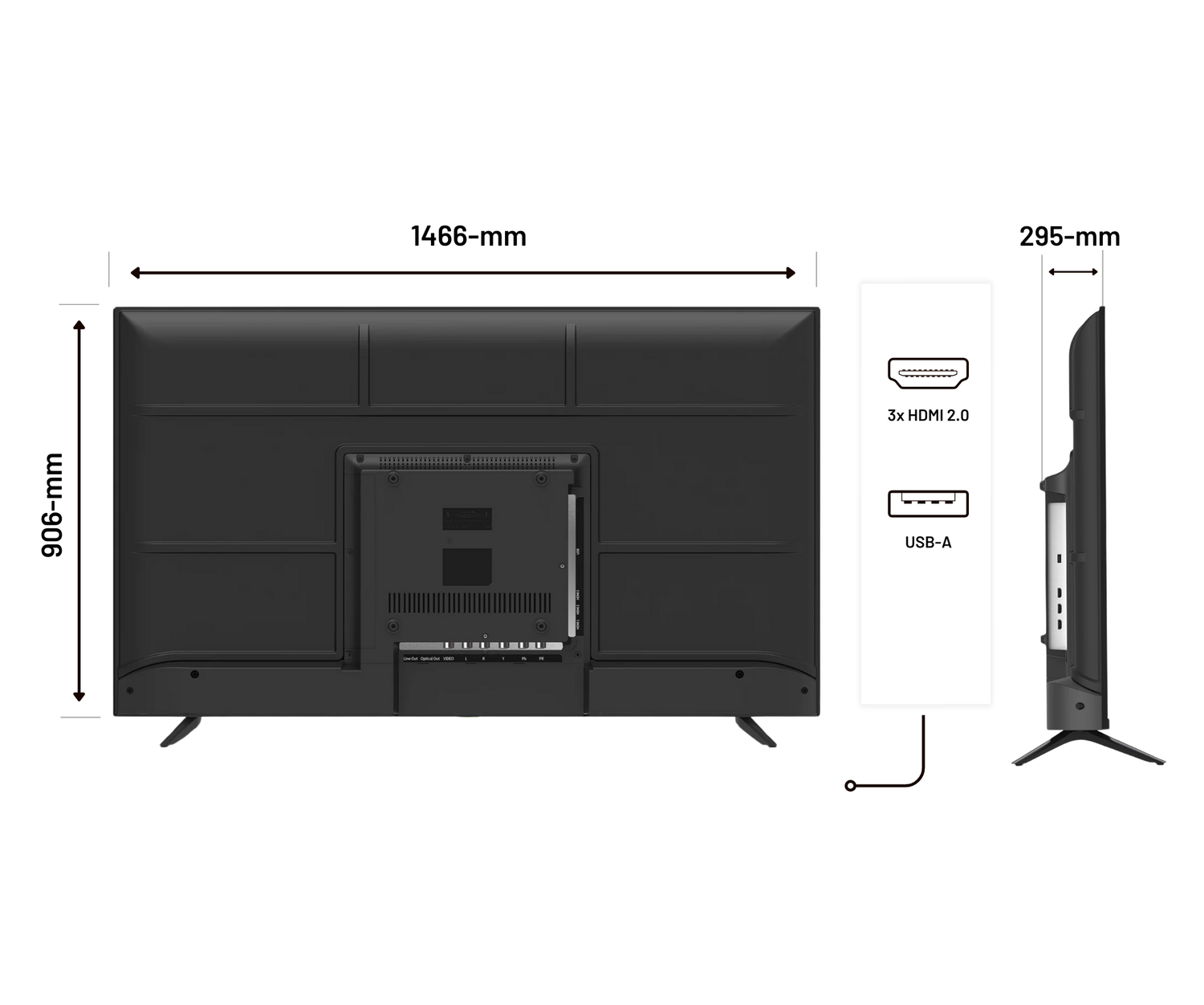 Monitor de visualización dinámica | 65&quot; | UHD/4K