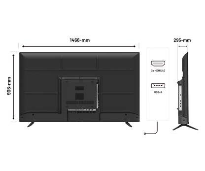 Monitor de visualización dinámica | 65&quot; | UHD/4K