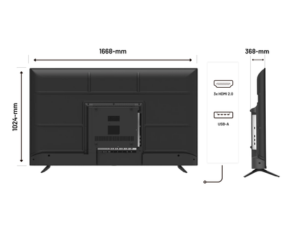 Monitor de gran formato | 75&quot; | IPS | 4K UHD
