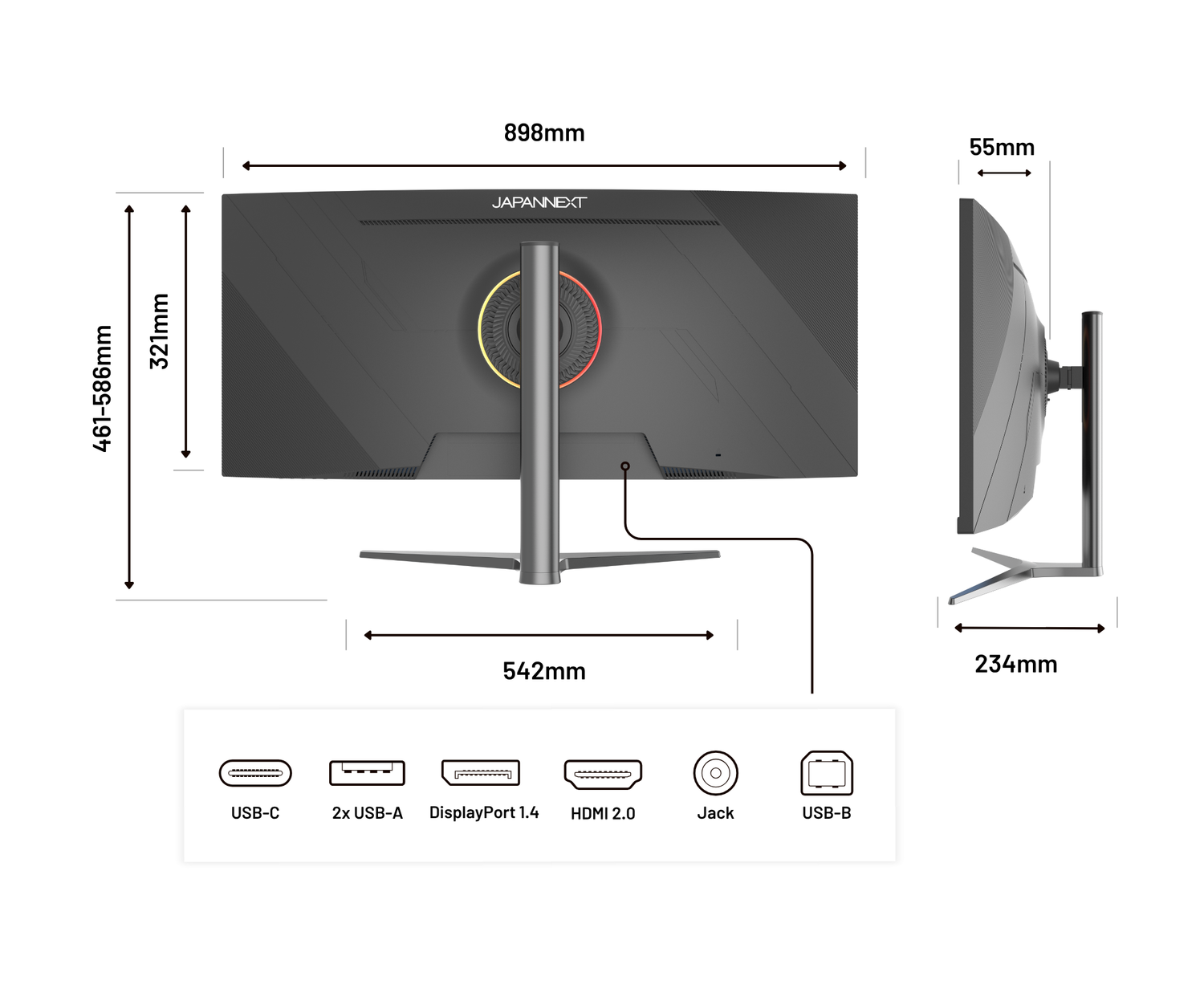 Monitor curvo | 37,5&quot; | UWQHD+ | Panel IPS