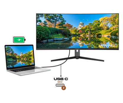 Monitor de PC curvo | 37,5&quot; | UWQHD+ | Panel IPS | USB-C (+ carga de 65W)