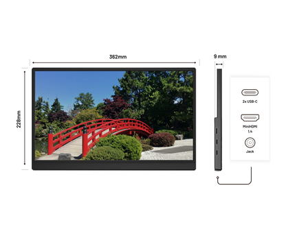 Monitor táctil portátil | 15,6" | IPS | Full HD