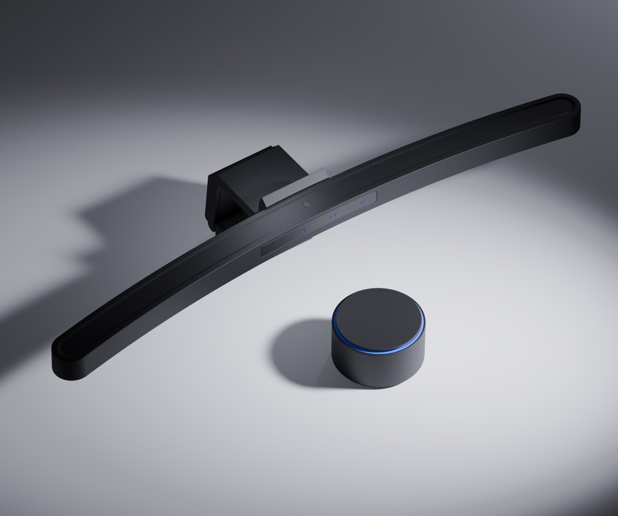 Lámpara de escritorio | retroiluminación LED | con mando a distancia