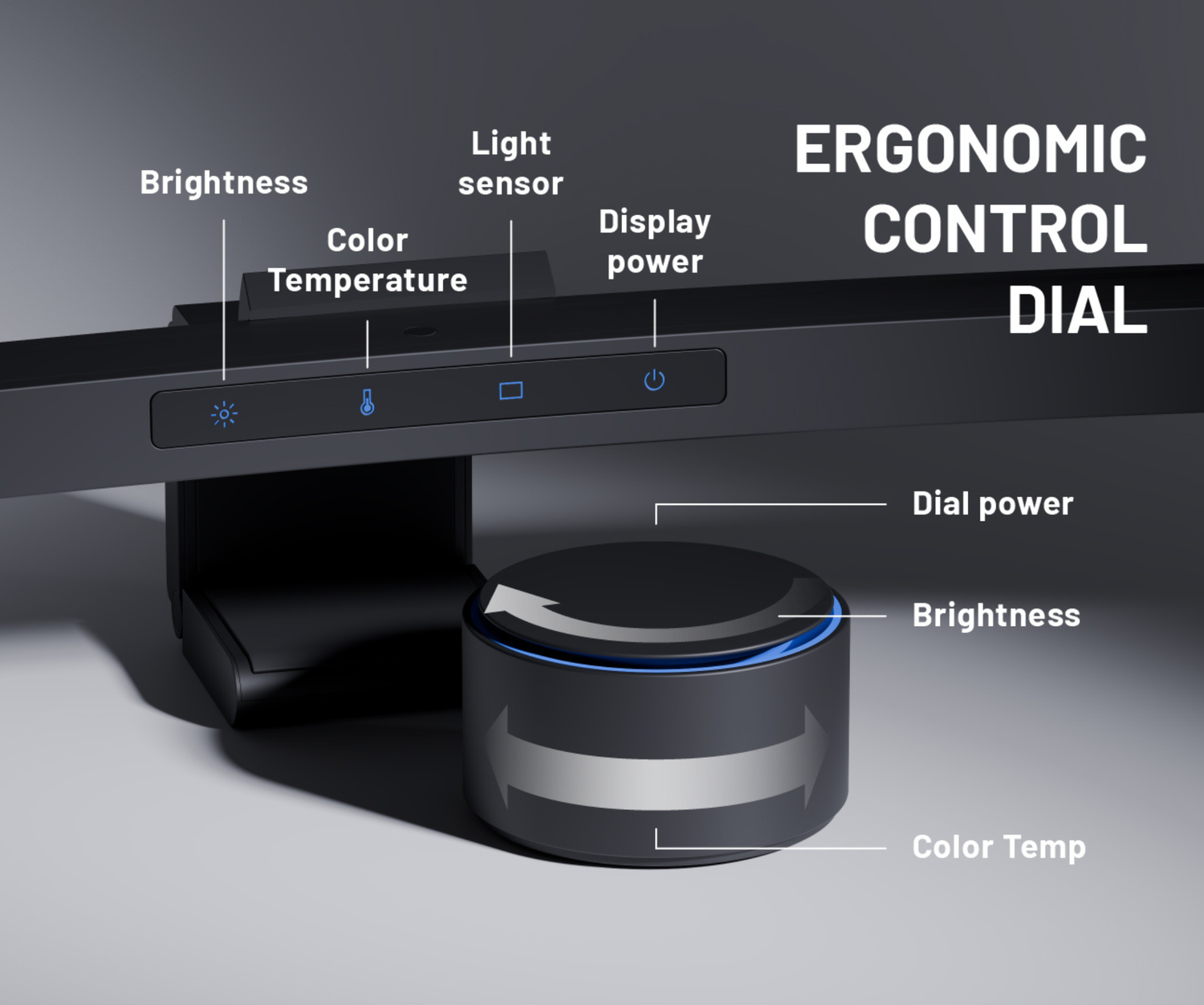 Lámpara de escritorio | retroiluminación LED | con mando a distancia