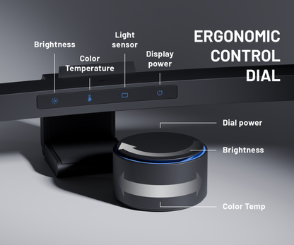 Lámpara de escritorio | retroiluminación LED | con mando a distancia