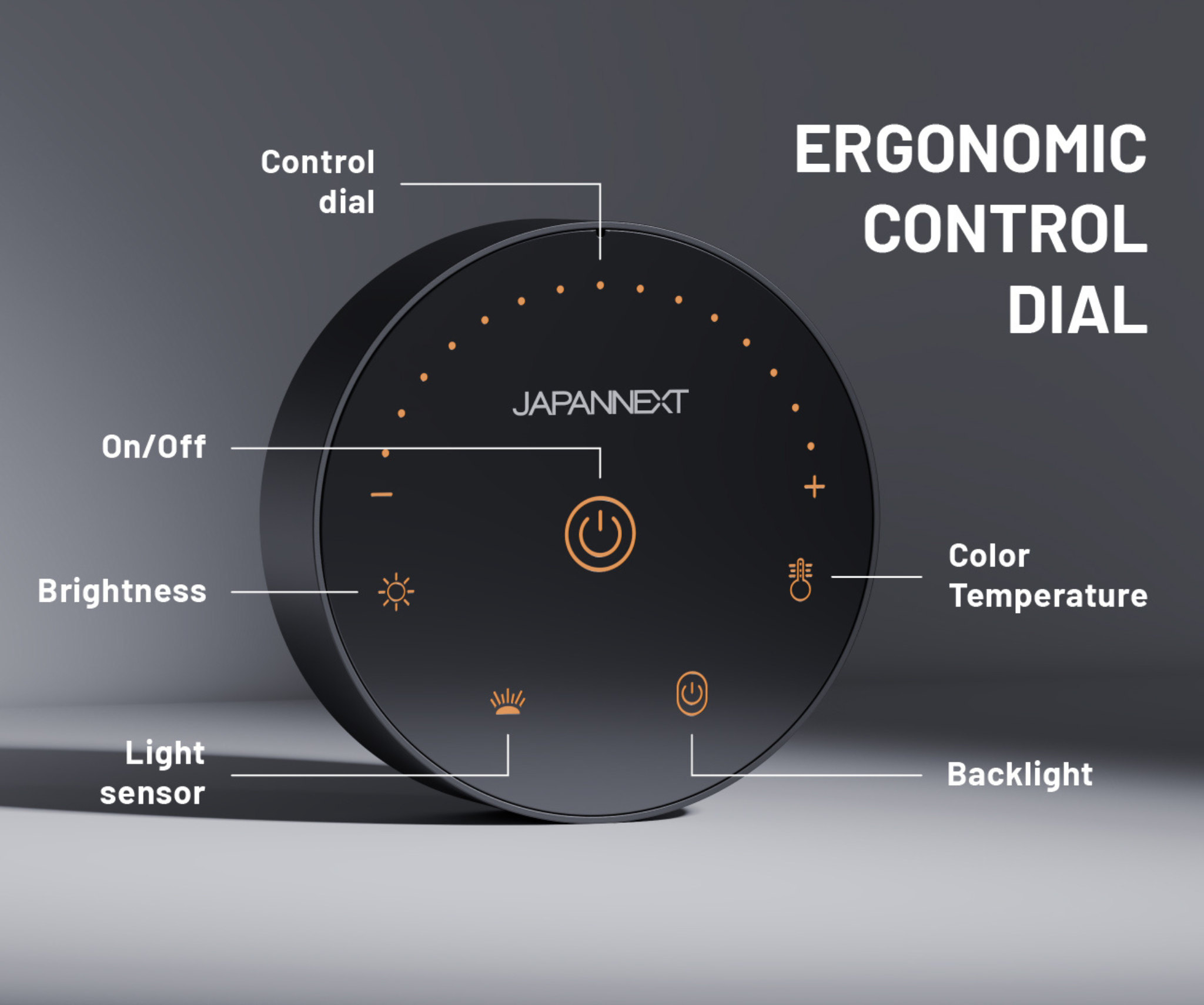 Lámpara de escritorio | retroiluminación LED | con mando a distancia