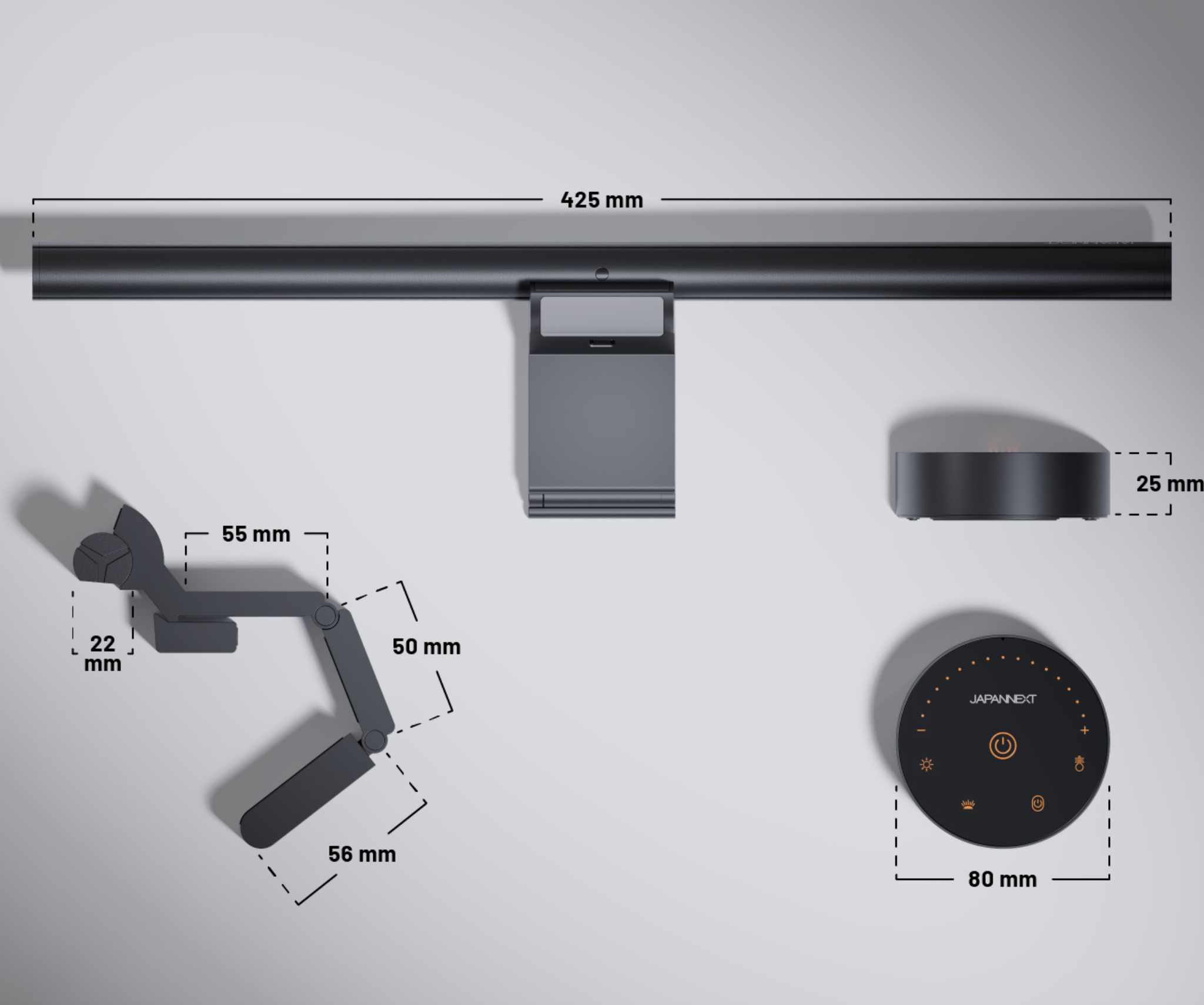 Lámpara de escritorio | retroiluminación LED | con mando a distancia