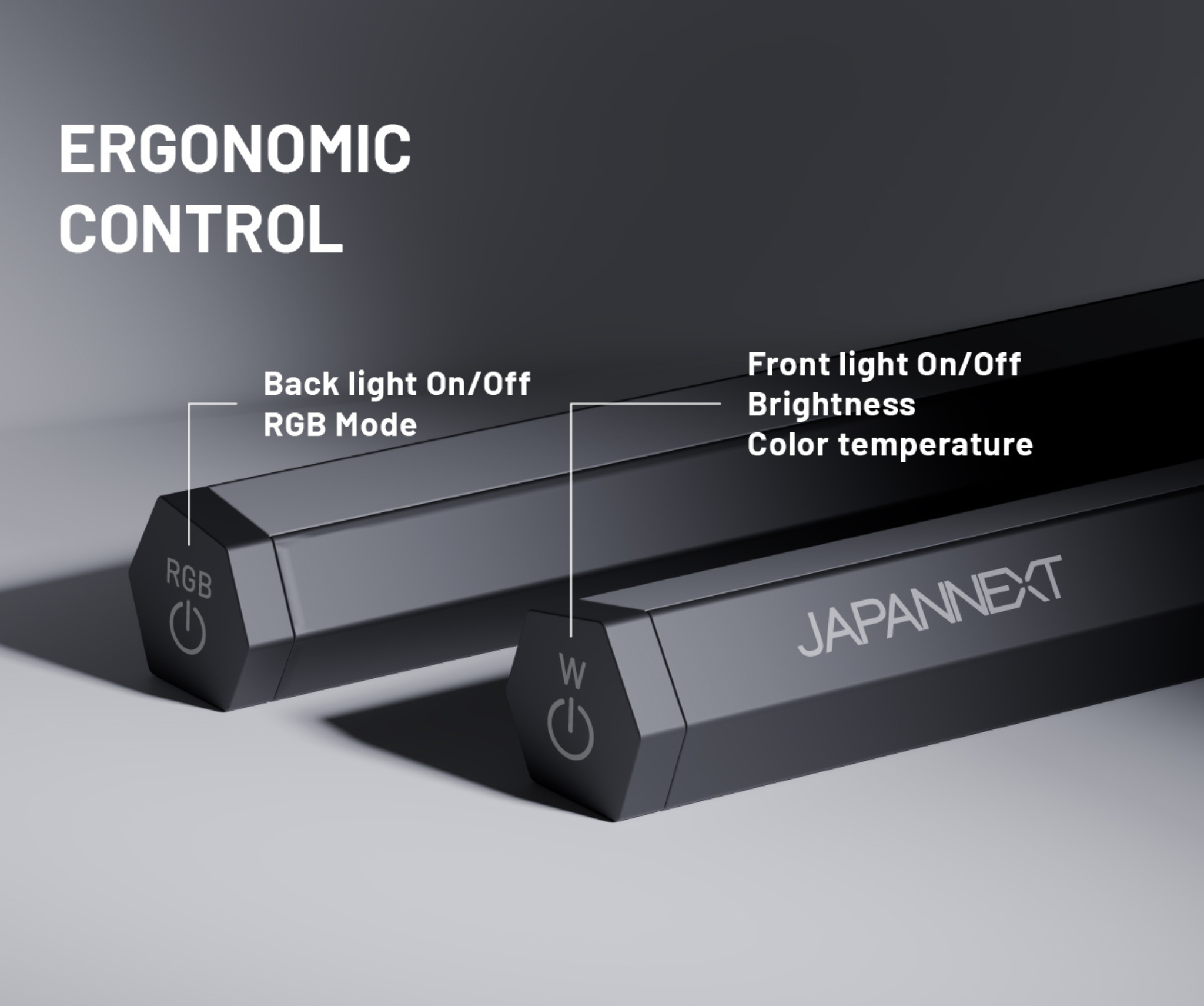 Lámpara de escritorio | retroiluminación LED | control integrado