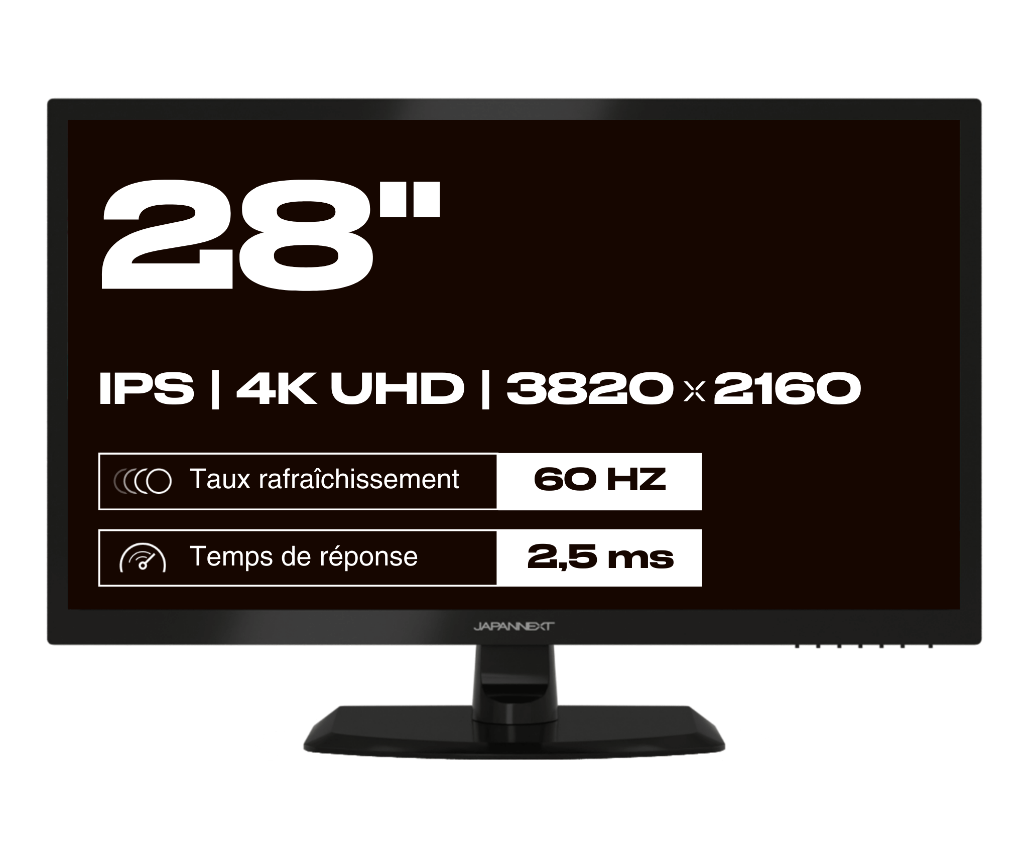 Monitor de PC para oficina | 28&quot; | 4K UHD | 60Hz