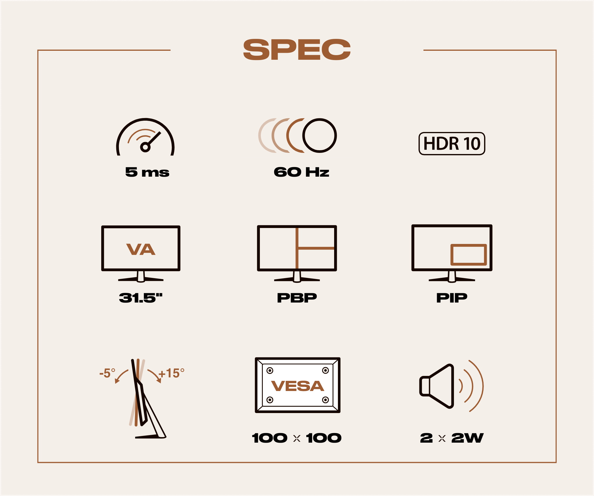 Monitor de PC para oficina | 31,5&quot; | 4K UHD | 60Hz