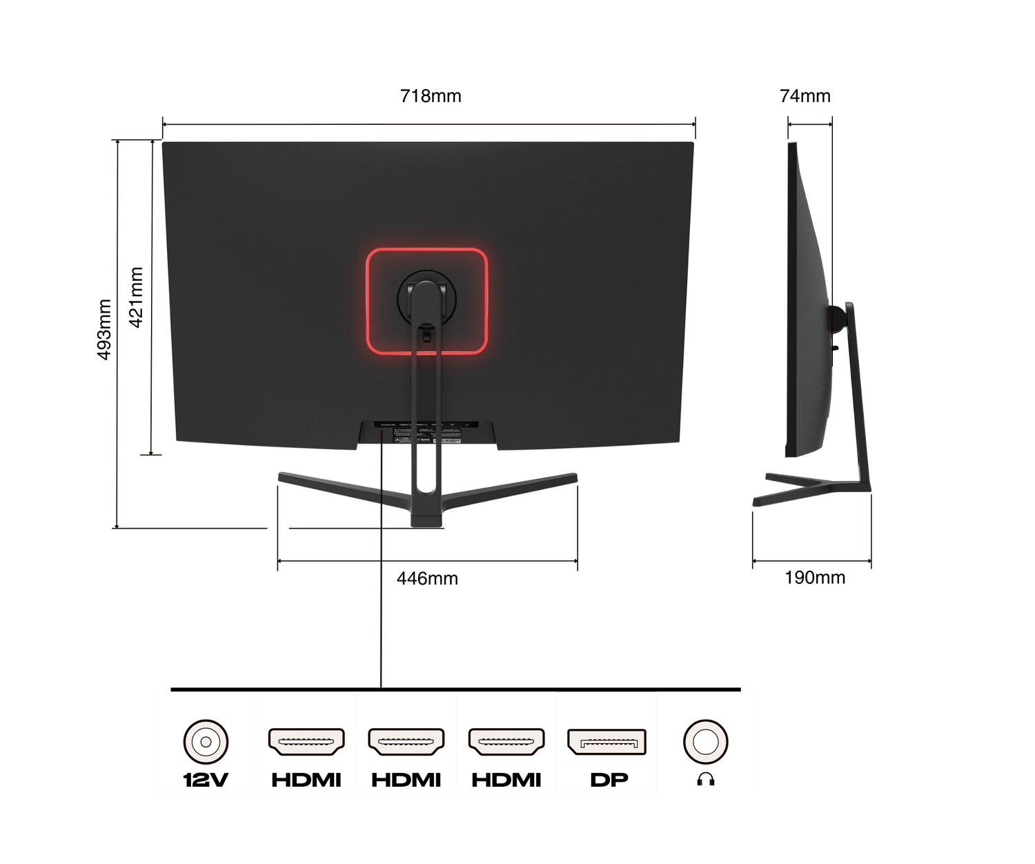 Monitor de PC para oficina | 31,5&quot; | 4K UHD | 60Hz