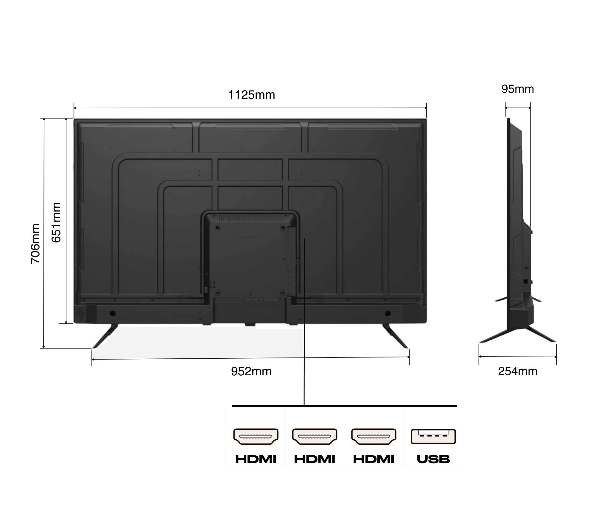 Monitor de gran formato | 50&quot; | VA | 4K UHD