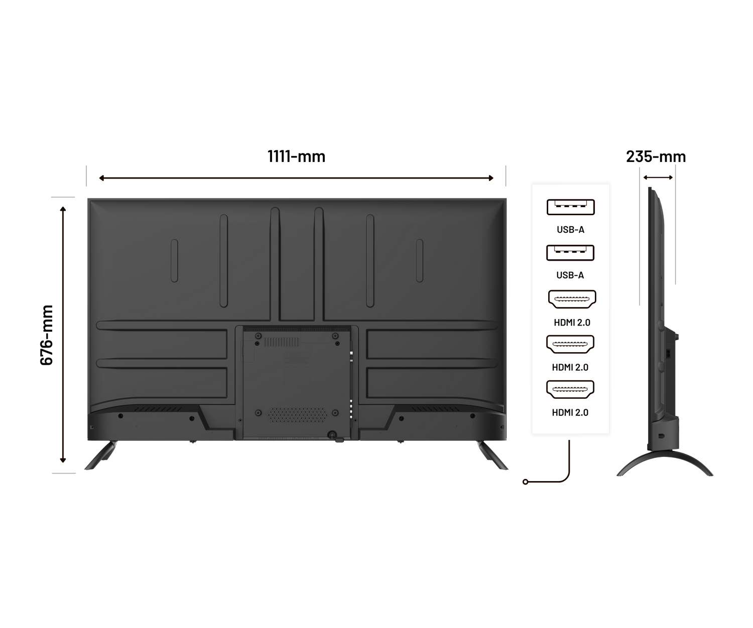 Monitor de gran formato | 50&quot; | IPS | 4K UHD