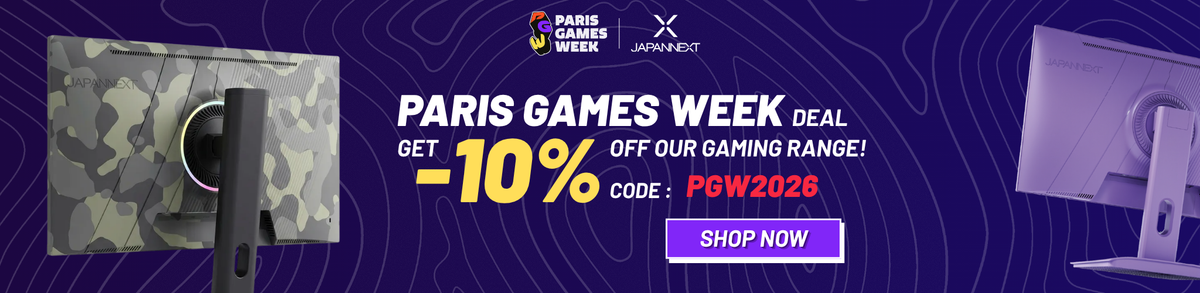PGW (Paris Games Week) deal: get 10% off all JAPANNEXT gaming monitors with code PGW2026