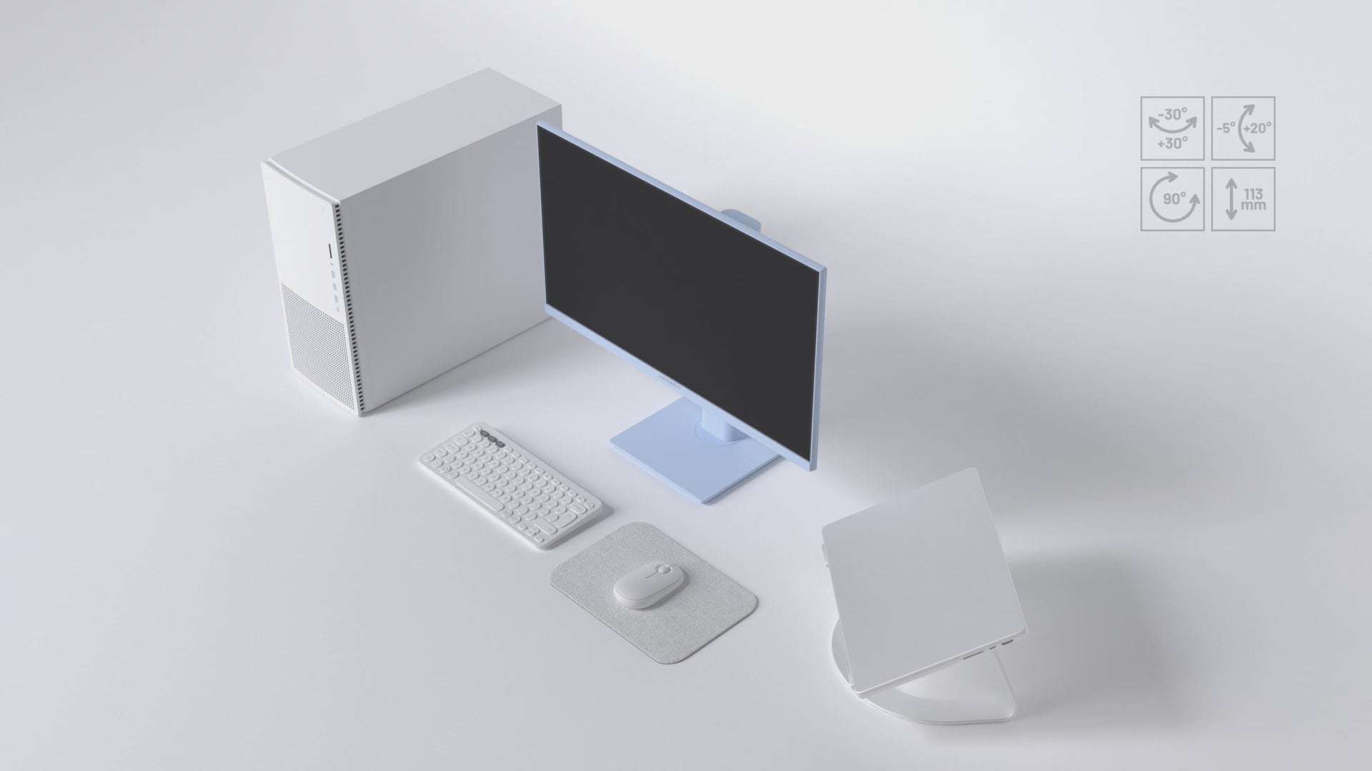 Monitor Gaming | 23,8&quot; | IPS | FHD | 120 Hz | Azul pastel