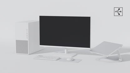 Monitor de PC para oficina | 28&quot; | 4K UHD | Blanco