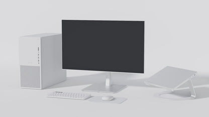 Monitor para oficina | 27&quot; | WQHD | Táctil | USB-C (+carga de 65W) | KVM | Blanco
