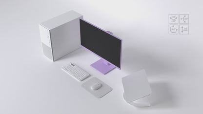 Monitor Gaming | 23,8&quot; | IPS | FHD | 120 Hz | Violeta pastel