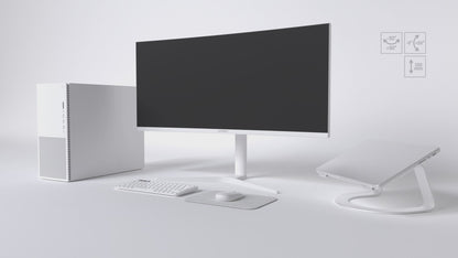 Monitor de PC curvo | 34&quot; | UWQHD | IPS | Blanco