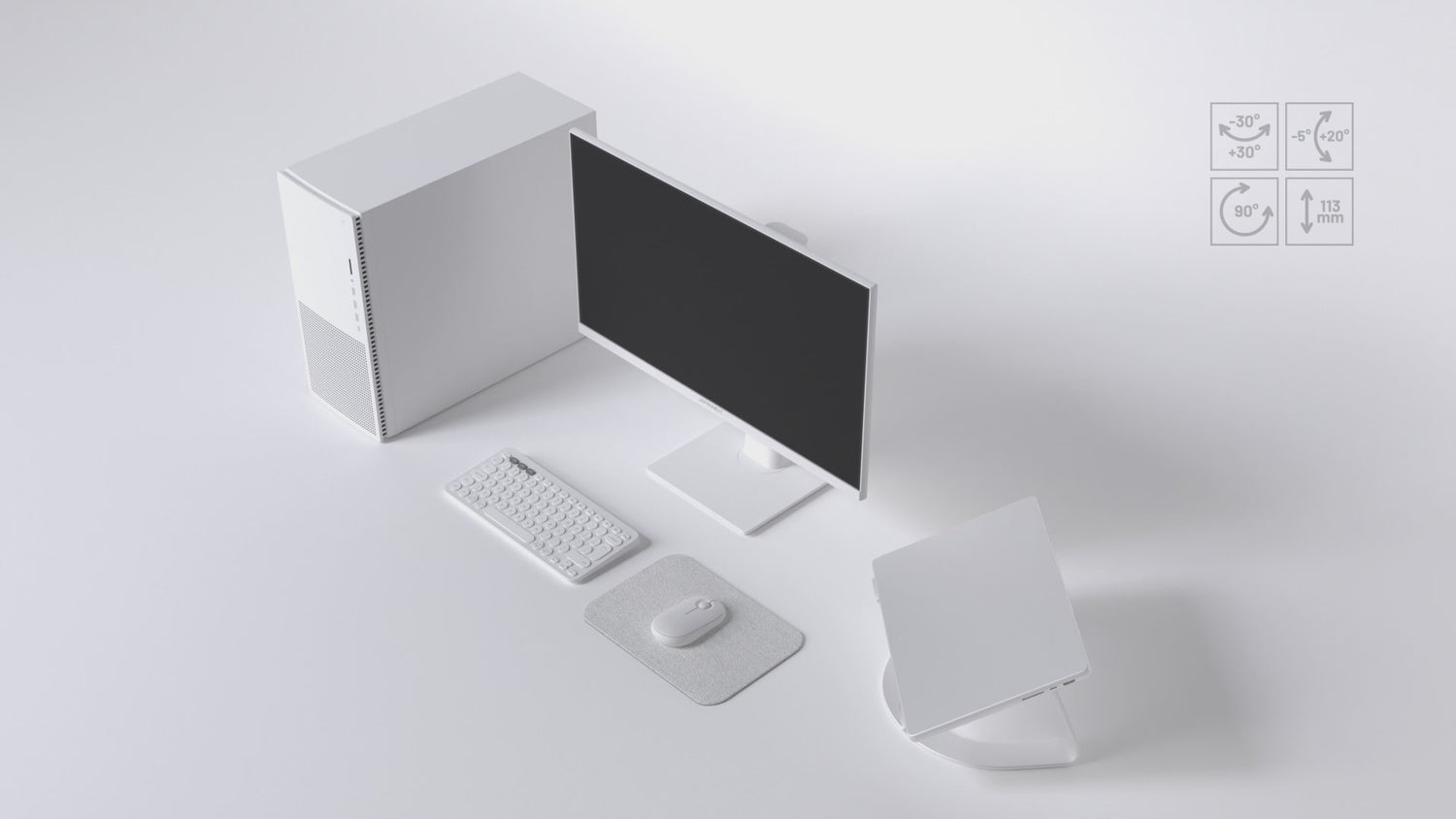 Monitor Gaming | 23,8&quot; | IPS | FHD | 120 Hz | Blanco pastel